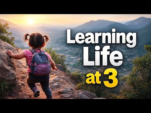 "Atisha is just 3 — but today, she’s climbing more than a trail. She’s learning life. 💫#parenting