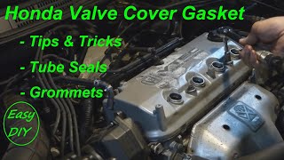 How to Change the Valve Cover Gasket, Tube Seals & Grommets - Honda 4 Cylinder