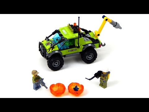 Vidéo LEGO City 60121 : Le camion d'exploration du volcan