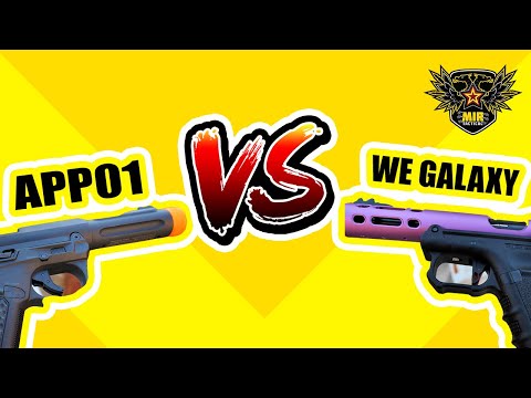 The Airsoft Pistol battle of the year! AAP-01 VS WE GALAXY PISTOL *FACE OFF
