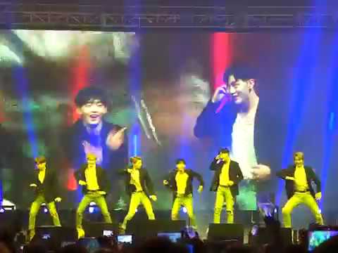 JBJ dancing to Fire (BTS) - 180114 JBJ Manila Fanmeeting