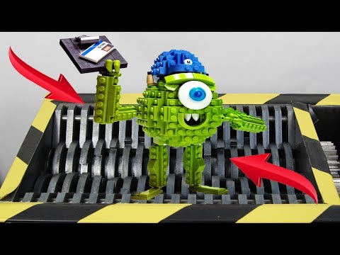 Experiment Shredding Lego And Toys | The Crusher