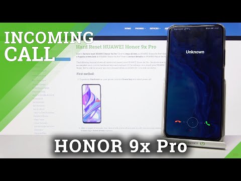 Honor 9x Pro Incoming Call - Presentation & Call Options