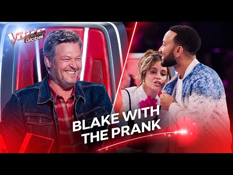 The FUNNIEST Moment Ever! Blake Shelton Pranks Camilla Cabello | The Voice