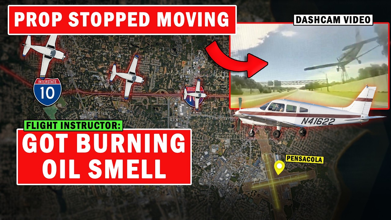 First Flight Lesson Goes HORRIBLY WRONG | Landing on Interstate I-10