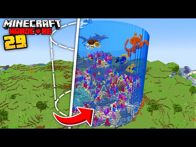 I Transformed the OVERWORLD into an OCEAN in Minecraft Hardcore · YtChopDev