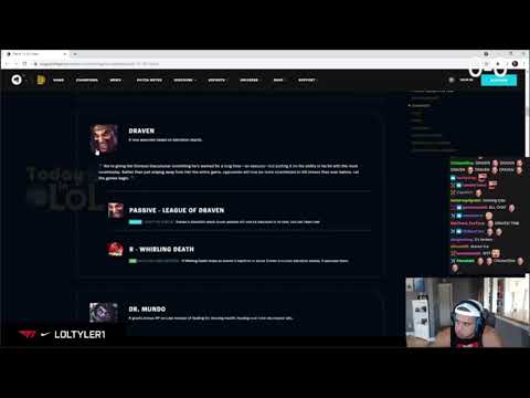 Tyler1 reacts to Draven Buff