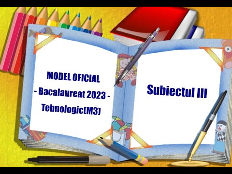 MODEL OFICIAL - Bacalaureat 2023 - Tehnologic(M3)-Matematica-Subiectul III