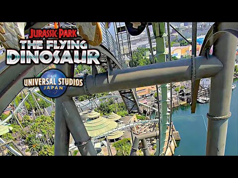Video: 2025 The Flying Dinosaur Roller Coaster On Ride POV Universal Studios Japan