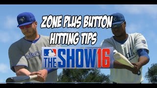MLB 16 THE SHOW: ZONE + BUTTON HITTING TIPS!