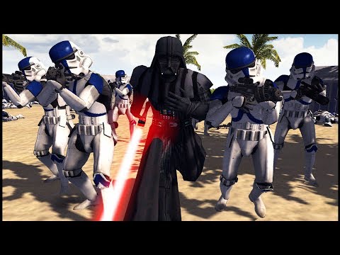 Vader's Fist Troopers Hunt Wolffe! - Men of War: Star Wars Mod Battle Simulator