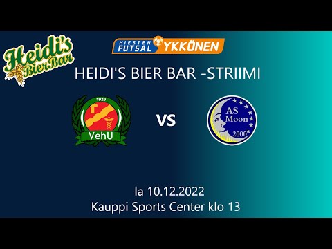LIVESTRIIMI: VehU - AS Moon Futsal-Ykkönen la 10.12.2022 klo 13