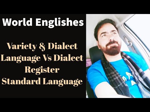Language Varieties| Difference Between Language & Dialect| Register| Part 2| World Englishes
