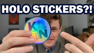 Evolution of my Logo + Holographic Stickers!