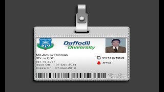 how to make university id card design a student id card in adobe photoshop 2018 - How To Make Id Card how to make university id card design a student id card in adobe photoshop 2018 - How To Make Id Card