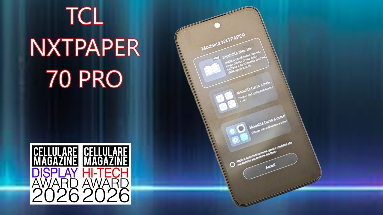 TCL NXTPAPER 70 PRO - La recensione di Cellulare Magazine