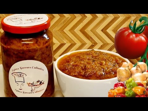 PURÉE DE PIMENT À LA TOMATE:Comment Réaliser  La Sauce Piment À La Tomate Et Aux Oignons