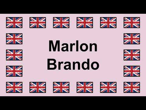 Pronounce MARLON BRANDO in English 🇬🇧