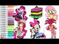 Coloring Book Compilation For Kids Monster High My Little Pony Shopkins Trolls Strawberry Shortcake