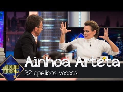 Pablo Motos pone a prueba a Ainhoa Arteta: ¿se sabe sus 32 apellidos vascos? - El Hormiguero 3.0