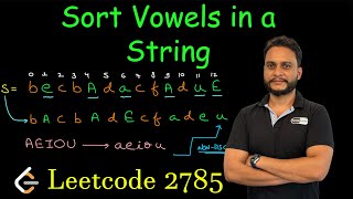 YouTube video 'Sort Vowels in a String | Leetcode 2785'