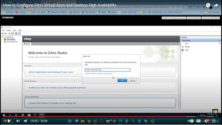 How to Configure Citrix Virtual Apps and Desktop High Availability.