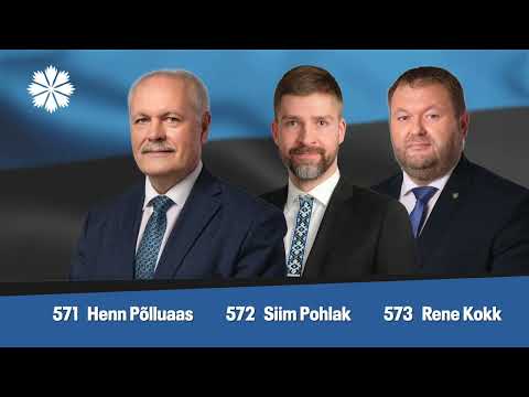 EKRE kandidaadid Harjumaal ja Raplamaal: Henn Põlluaas, Siim Pohlak, Rene Kokk