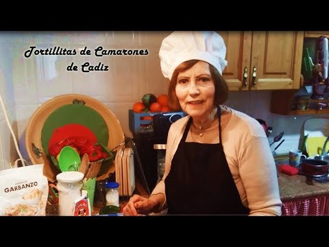 Como hacer tortillitas de camarones de Cádiz .-Cocina de la abuela Alejandra