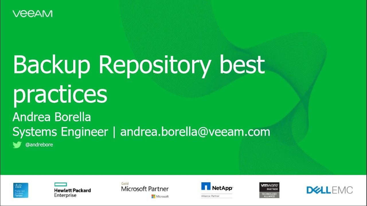 Backup Repository – Configurazione e best practices video