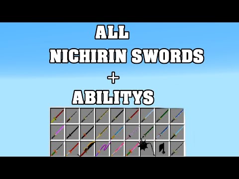 ALL NICHIRIN SWORDS + ABILITYS / Kimetsu no Yaiba (Demon Slayer) SHOWCASE !