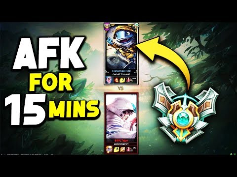 Masters vs Bronze 1v1, But the Masters AFK's for 15 Minutes - League of Legends
