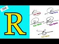 R signature | Signature style of R | signature style of my name R