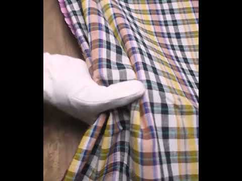 CHECK MULTICOLOUR PURE COTTON 92 GSM HANDWOVEN FABRIC