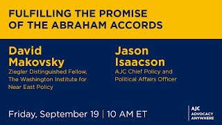 Fulfilling the Promise of the Abraham Accords - AJC Advocacy Anywhere