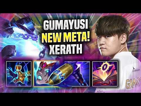GUMAYUSI TRIES NEW META XERATH ADC IN PRESEASON 2022! - T1 Gumayusi Plays Xerath ADC vs Caitlyn!