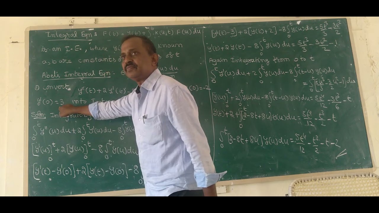 converting differential equations to Integral equations