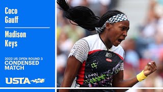 Madison Keys vs. Coco Gauff Condensed Match | 2022 US Open Round 3