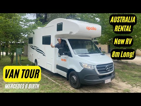 FULL VAN TOUR - Mercedes 6 Berth Motorhome - Australia Rental