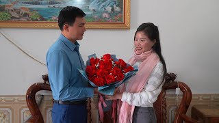 Roses of passionate love given to girlfriend. and Robert's proposal. Green forest life