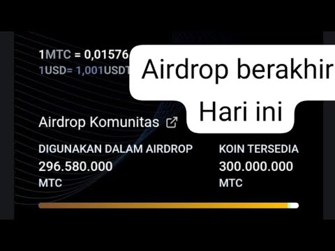 MTC Airdrop ends today @AirdropAsli-e1d