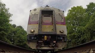 Underneath the Fitchburg Line Commuter Rail Train
