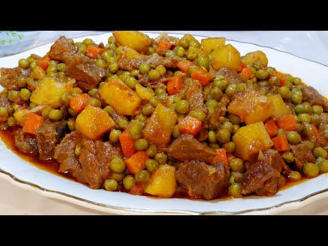 Petits Pois A La Viande et Aux Pommes de Terre