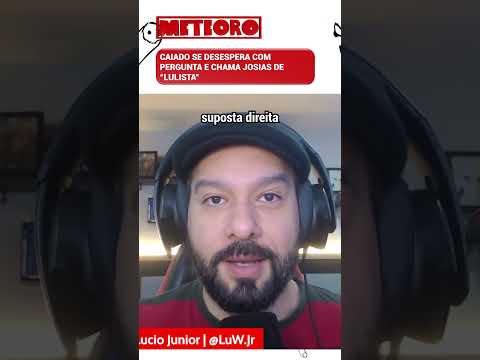 CAIADO SE DESESPERA COM PERGUNTA E CHAMA JOSIAS DE “LULISTA”