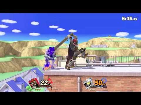 Down Smash is good to catch online Samus trying to roll to edge to camp
