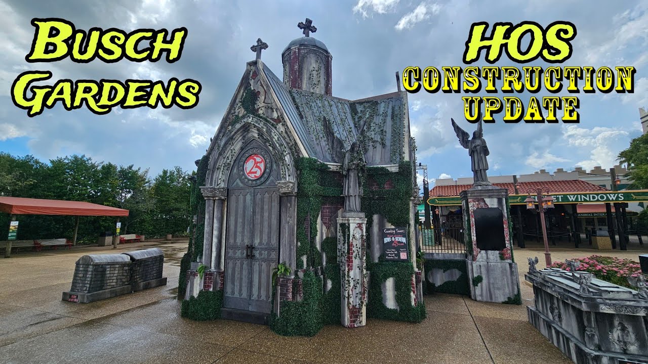 Busch Gardens Tampa Bay Howl-o-Scream / General Park Construction Update 9.4.24 Scorpion Closing :-(