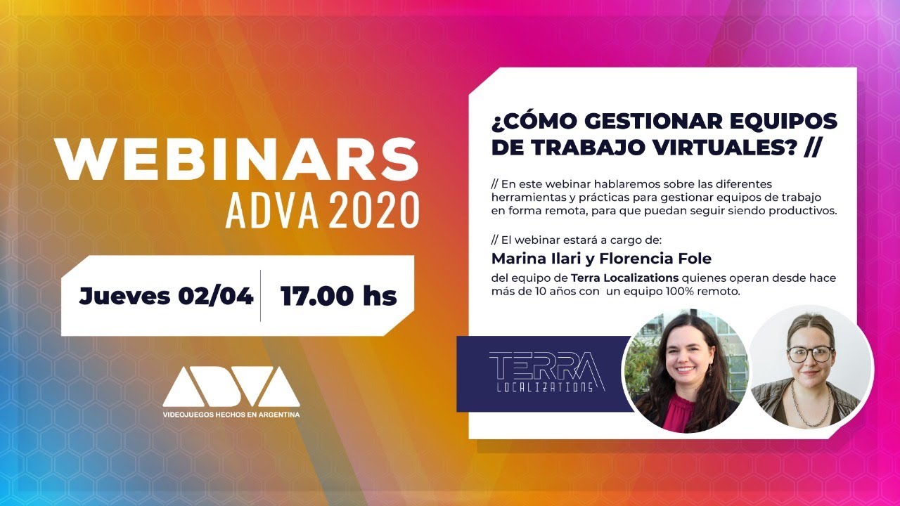 Webinars ADVA 2020 - ¿Cómo gestionar equipos de trabajo virtuales?