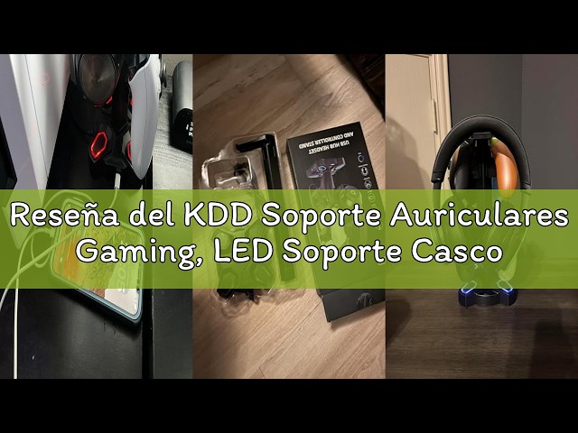 Vídeo relacionado con auvstar Soporte Organizador para Cascos Gaming y Mando, con Base USB-C y Luz RGB Universal, Soporte de Escritorio (Negro)