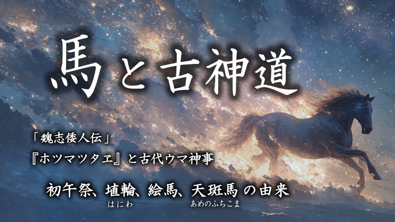 ウマと神道【原始日本における馬/午の神事】初午祭・埴輪・絵馬・流鏑馬・天斑駒の神意（記紀とホツマツタヱ）神話講座14