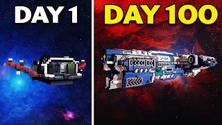 I survived 100 days of Space Minecraft battling an Alien Virus (Cubic Odyssey)