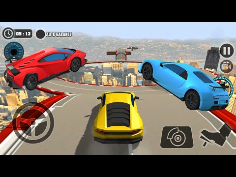 Impossible Car Tracks 3D - Blue Car vs Yellow vs Red Car - Lv. 21-24 Completed - Android Gameplay